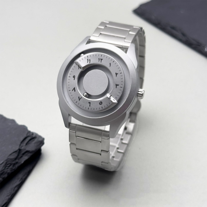 Magnetic Floating Black Technology Creative Personality Waterproof Imported Movement Unisex Quartz Watch
