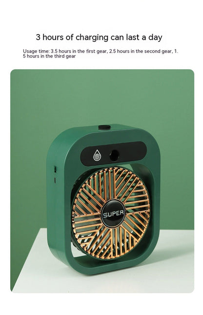Air Conditioning Fan Desk Misting Fan Air Cooler Cooling USB