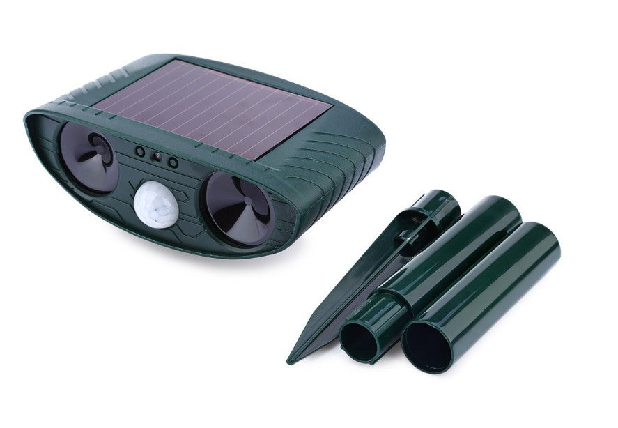 Waterproof Solar Animal Repeller with Infrared Sensor and Ultrasonic Technology for Mice, Cats, Dogs