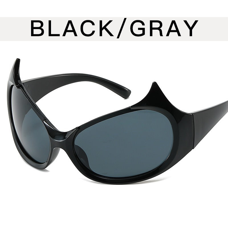 Alien Demon Sunglasses Female Fashion Alien Hip Hop Sunglasses Trend Future Technology Sunglasses