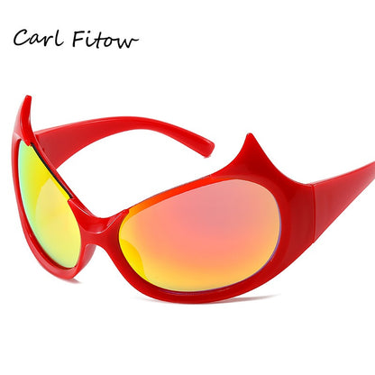Alien Demon Sunglasses Female Fashion Alien Hip Hop Sunglasses Trend Future Technology Sunglasses