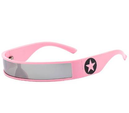 Millennium Spicy Girls Future Technology Sense Rectangle Grey Personality Men and Women Autumn Jumping Sunglasses