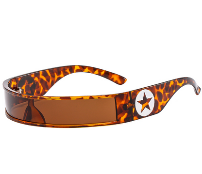 Millennium Spicy Girls Future Technology Sense Rectangle Grey Personality Men and Women Autumn Jumping Sunglasses