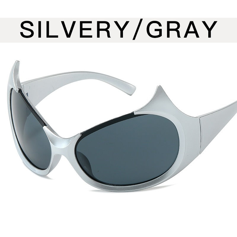 Alien Demon Sunglasses Female Fashion Alien Hip Hop Sunglasses Trend Future Technology Sunglasses
