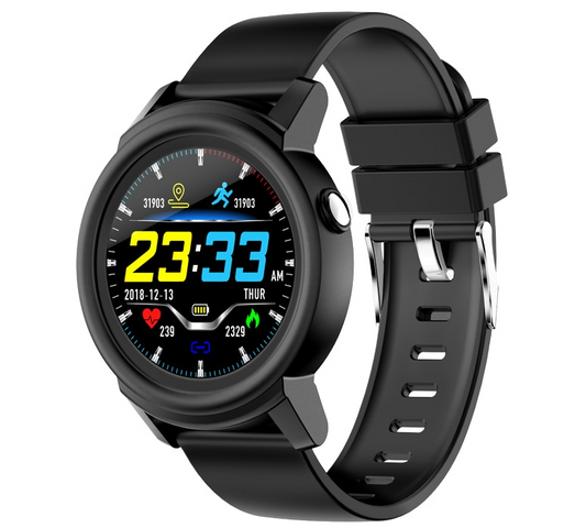 DK02 Round Smartwatch IP67 Waterproof Wearable Device Heart Rate Monitor Color Display Smart Watch For Android IOS