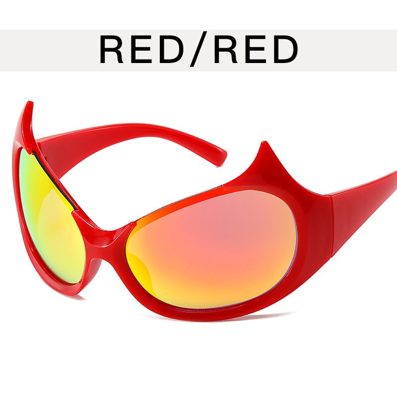 Alien Demon Sunglasses Female Fashion Alien Hip Hop Sunglasses Trend Future Technology Sunglasses