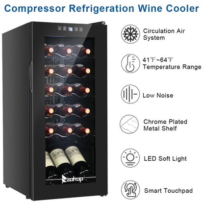 18 Bottle/52L Electronic Wine Cabinet Cooler